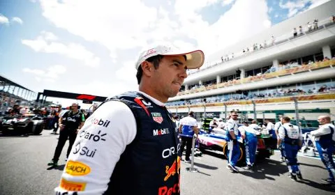 Pembalap Red Bull Sergio Perez