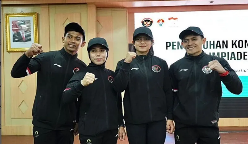 Empat atlet panjat tebing Indonesia yang akan berlaga di Olimpiade Paris 2024.