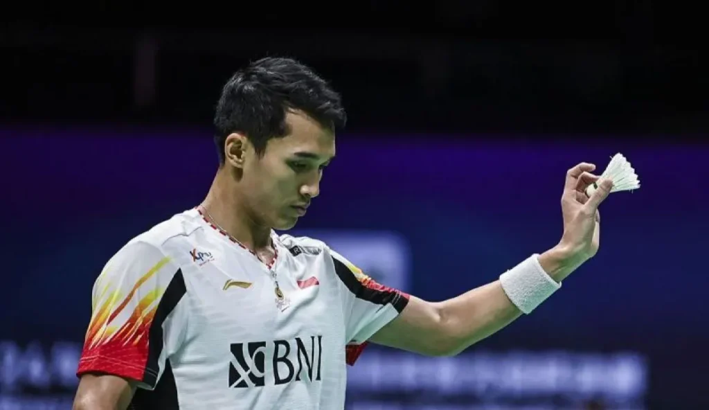 Pebulu tangkis tunggal putra Indonesia Jonatan Christie.