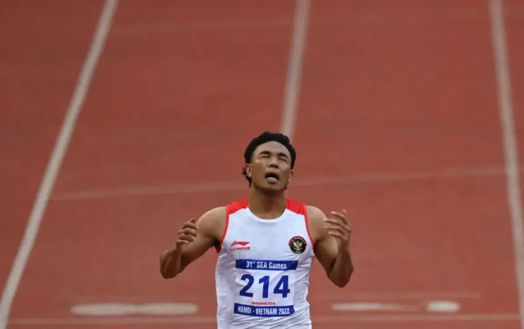 Sprinter Indonesia Lalu Muhammad Zohri.